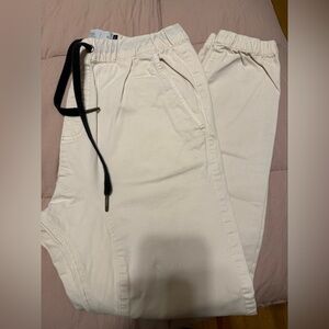 Mens Drake Jogger Cargo Pants Beige Size 32